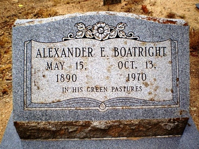 Alexander Evans Boatright Gravestone