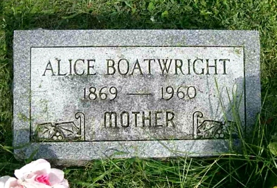 Alice Chapman Boatwright Marker