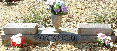 Alva W. and Pearl Hubbard Boatwright Gravestone