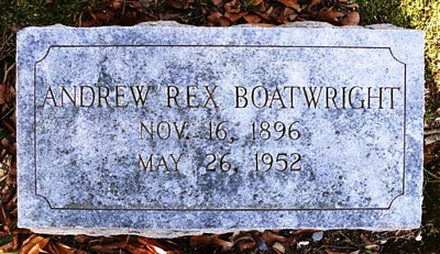 Andrew Rex Boatwright Gravestone