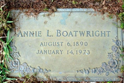 Annie Laura Snellgrove Boatwright Marker