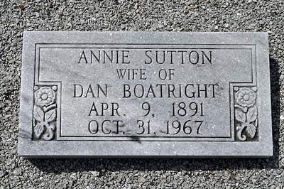 Annie Ruth Sutton Boatright Marker