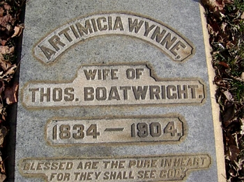 Artimicia Wynne Boatwright Gravestone