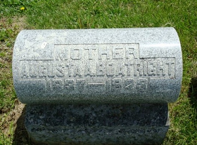 Augusta A. Nordyke Boatright Gravestone
