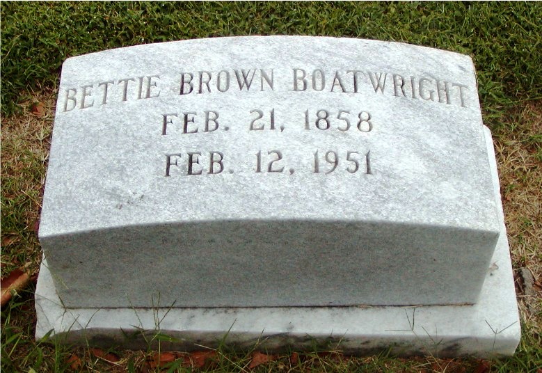 Bettie Brown Boatwright Marker