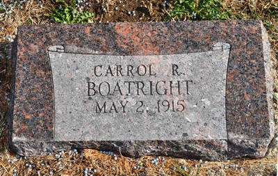Carrol Robert Boatright Gravestone