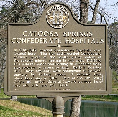 Catoosa Springs Confederate Hospital State Historical Marker