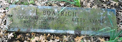 Clarence Joseph and Kitty Evans Boatright Gravestone