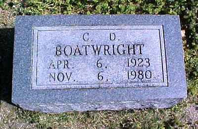 Columbus D. Boatwright Gravestone