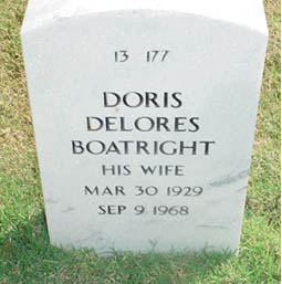 Doris Deloris Dooley Boatright Gravestone