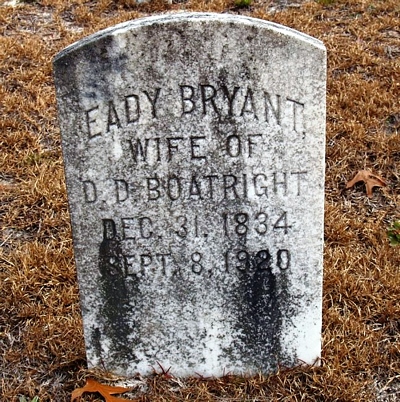 Eady Bryant Boatright Gravestone