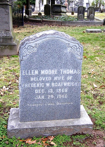 Ellen Moore Thomas Boatwright Gravestone