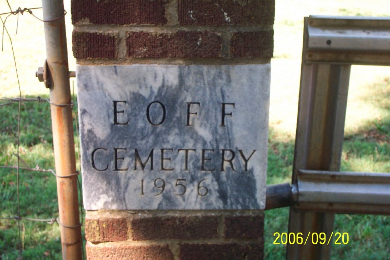 Eoff Cemetery Gate