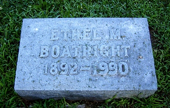 Ethel Margaret Boatright Marker
