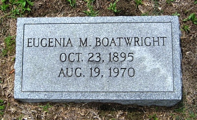 Eugenia Miles Boatwright Gravestone