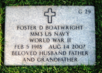 Foster Davis Boatwright Marker