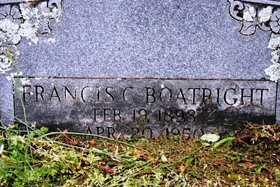 Francis Carroll Boatright Gravestone