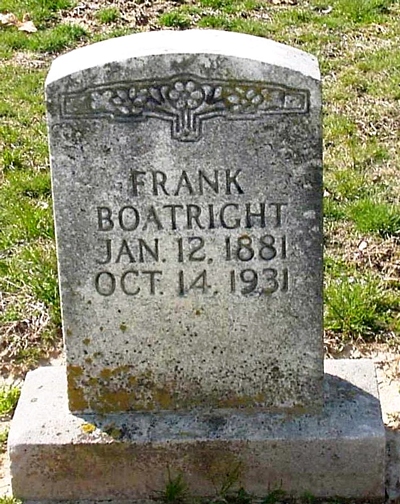 Frank Boatright Gravestone