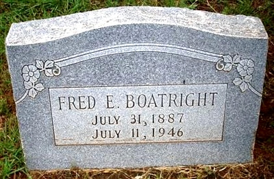 Frederick Eugene Boatright Gravestone