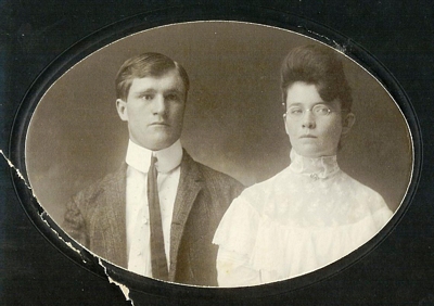 Friend William Boatright and Evie williams on their wedding day