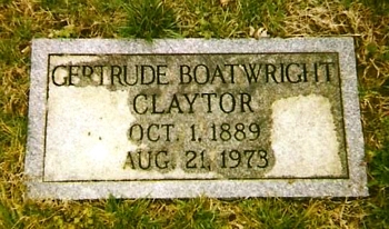 Gertrude Harris Boatwright Claytor Marker