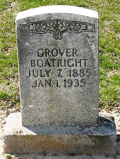 Grover Edwin Boatright Gravestone