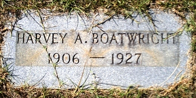 Harvey A. Boatwright Gravestone