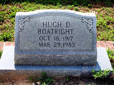 Hugh Dorsey Boatright Gravestone