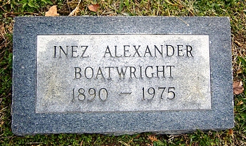Inez Alexander Boatwright Marker