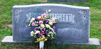 Jack L. and Juanita Boatright Gravestone: