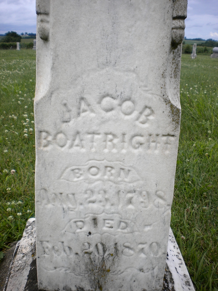 Jacob Boatright Gravestone: