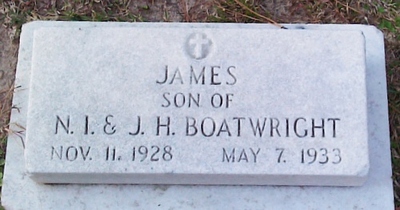 James Boatwright Gravestone