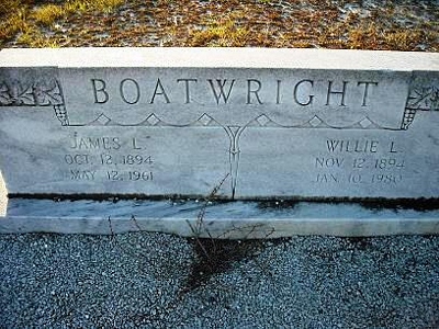 James Louis and Willie Lee Smith Boatwright Gravestone