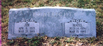 James S. and Mable Childress Boatright Gravestone