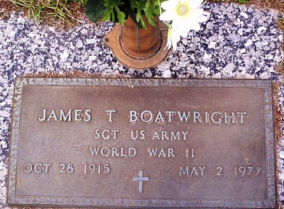 James Thomas Boatwright Gravestone
