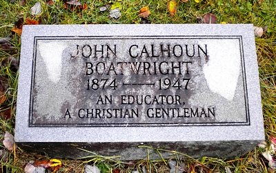 John Calhoun Boatwright Gravestone
