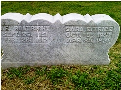 John E. and Sarah E. Trice Boatright Gravestone