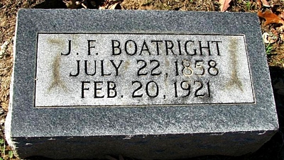 John Franklin Boatright Marker