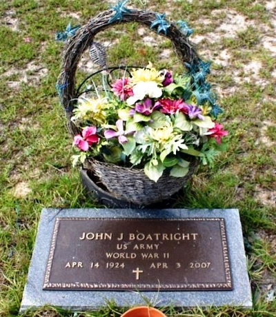 John J. Boatright Gravestone