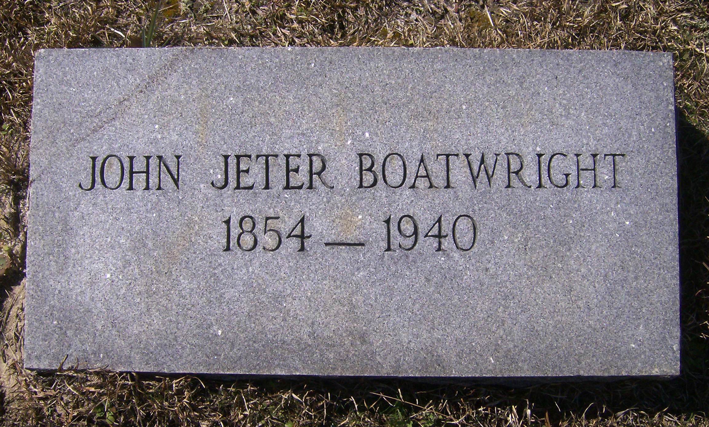 John Jeter Boatwright Gravestone