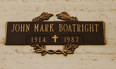 John Mark Boatright Gravestone