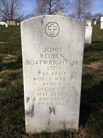 John Reuben Boatwright Jr. Gravestone: