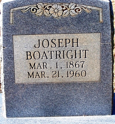 Joseph B. Boatright Gravestone