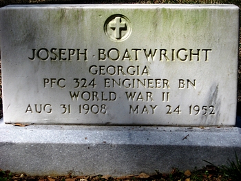 Joseph Zachariah Boatwright Gravestone