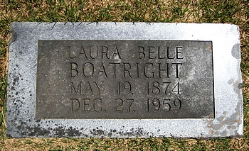 Laura Belle Golay Boatright Marker