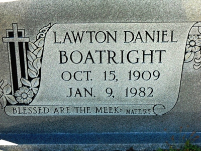 Lawton Daniel Boatright Gravestone