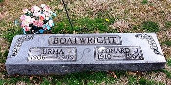 Leonard James Boatwright Gravestone