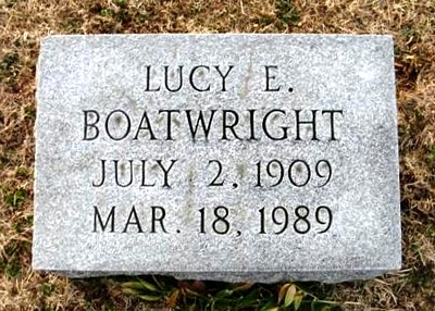 Lucy E. Boatwright Marker