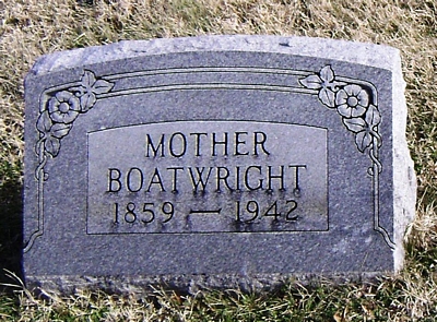Lucy Virginia McCartney Boatwright Gravestone