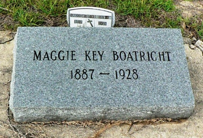 Maggie Lee Kea Boatright Gravestone